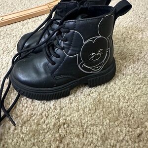Zara Black Kids Boots with Fun Character